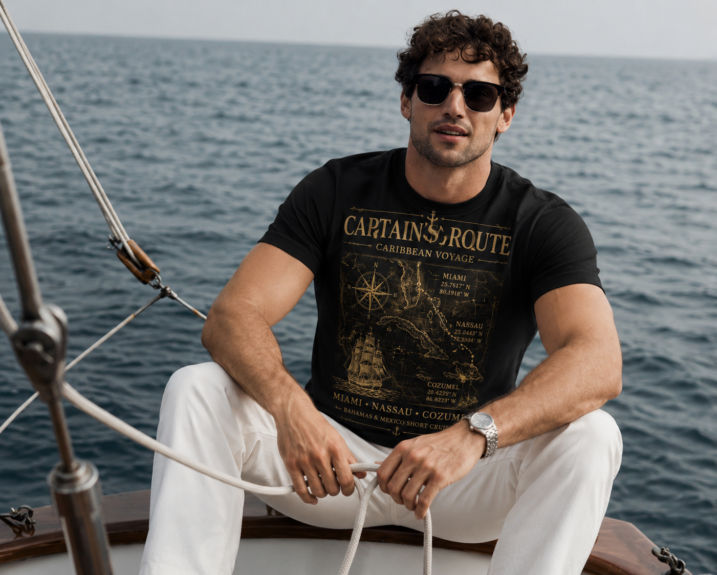 Captain’s Route Vintage Cruise Tee - Image 5