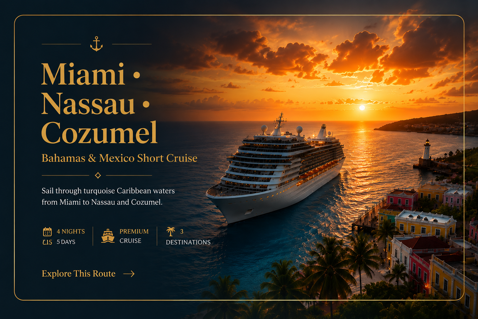Miami • Nassau • Cozumel1