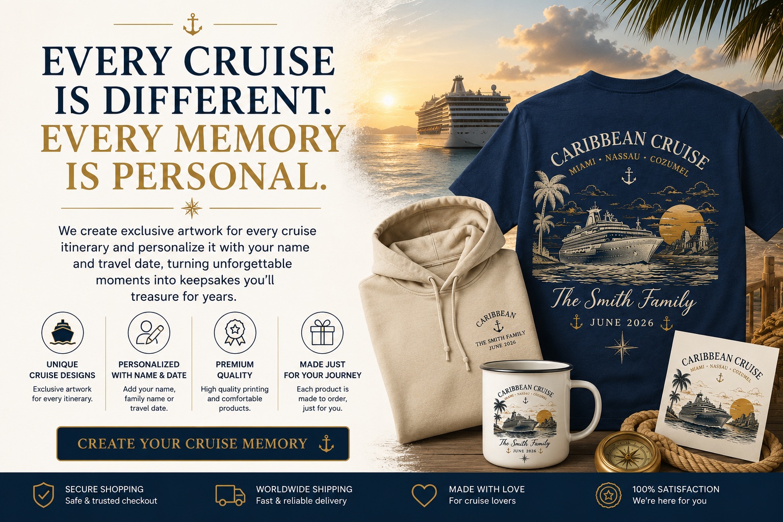Every Cruise Is Different. Every Memory Is Personal.