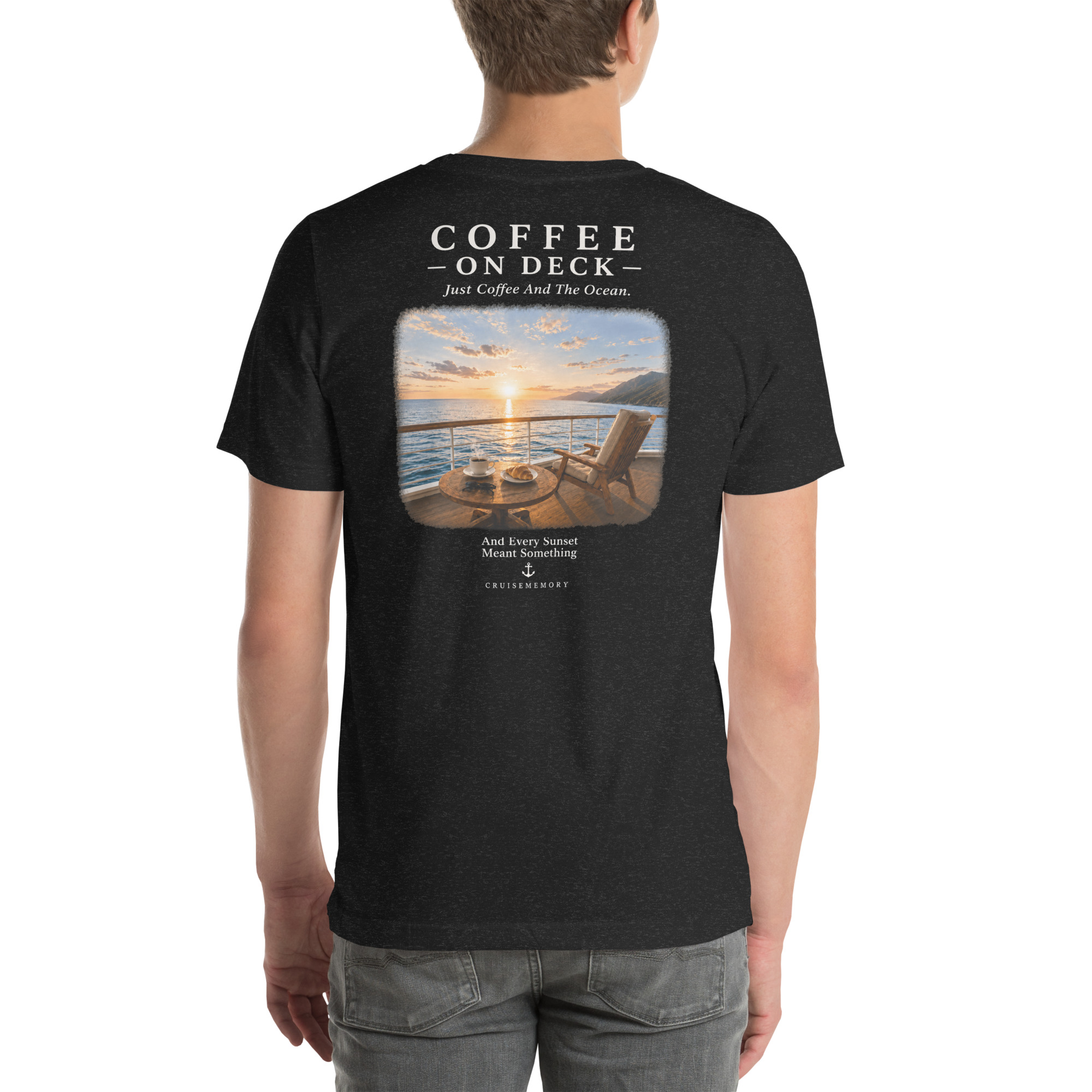 Coffee On Deck – Luxury Cruise Tee - Image 3