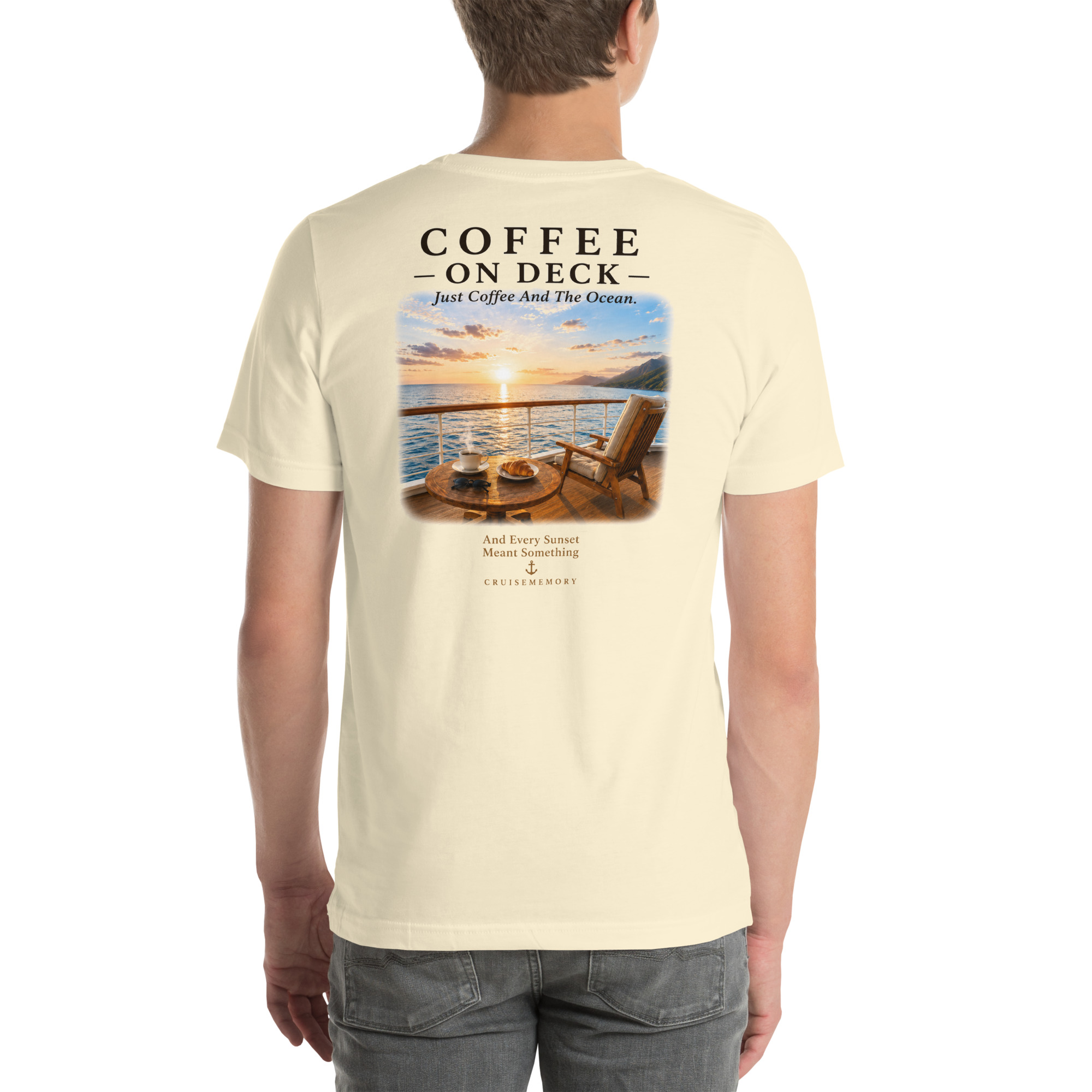 Coffee On Deck – Luxury Cruise Tee - Image 2