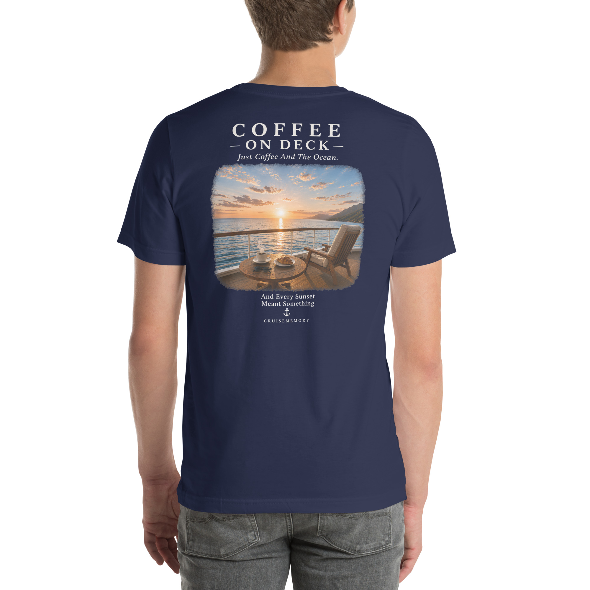 Coffee On Deck – Luxury Cruise Tee - Image 4