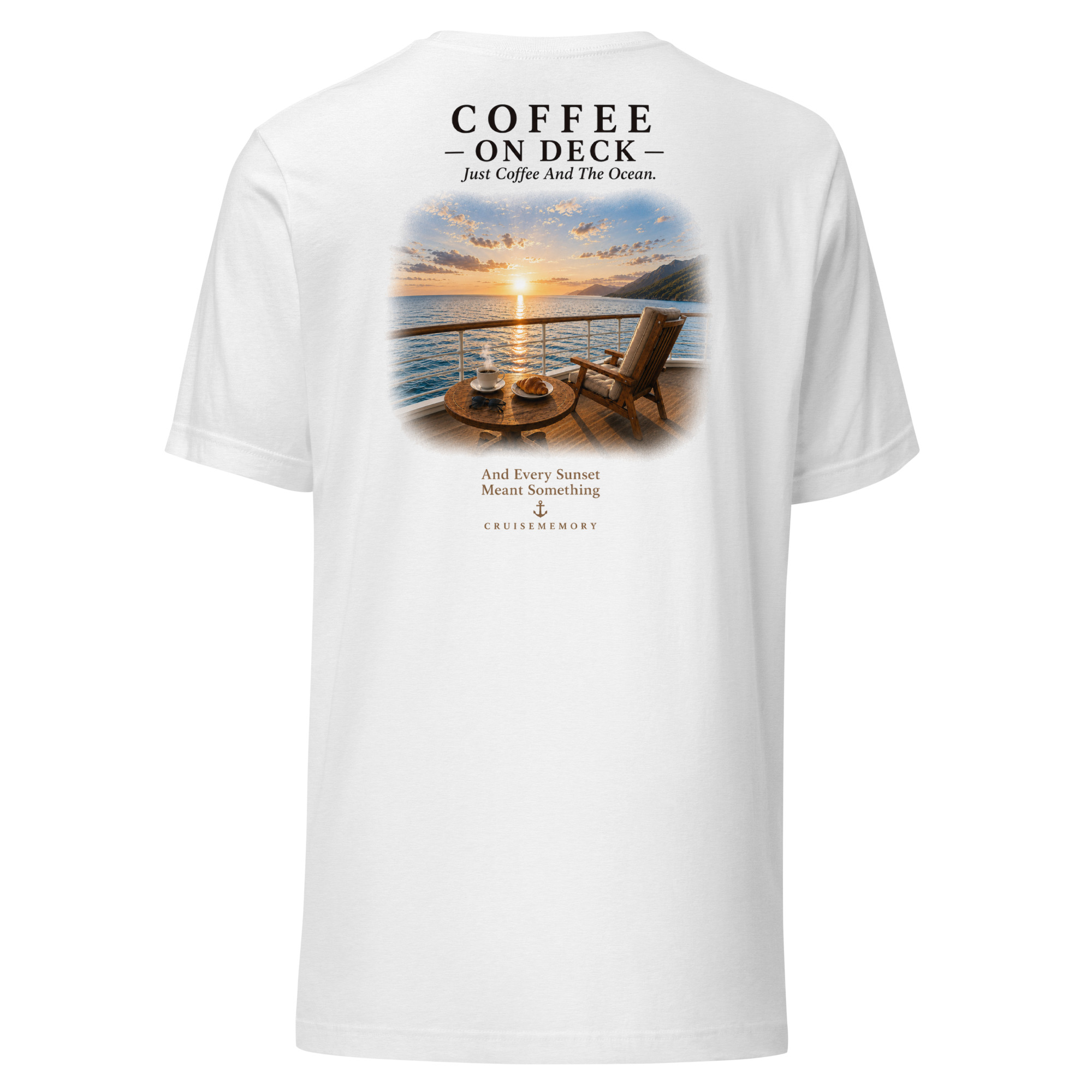 Coffee On Deck – Sunrise At Sea Tee