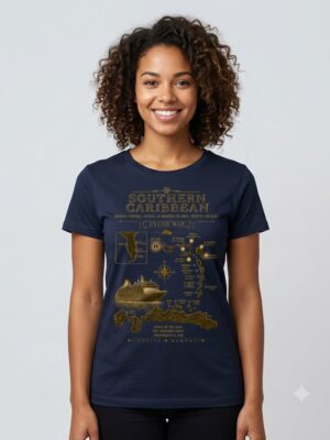 Southern Caribbean Cruise Memory Map T-Shirt
