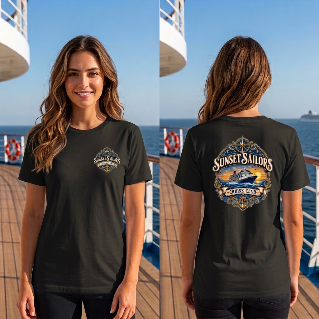 Personalized Cruise Club T-Shirt – Custom Group Name - Image 9
