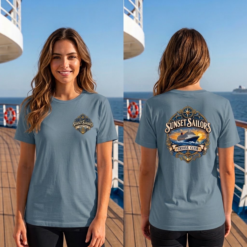 Personalized Cruise Club T-Shirt – Custom Group Name - Image 10