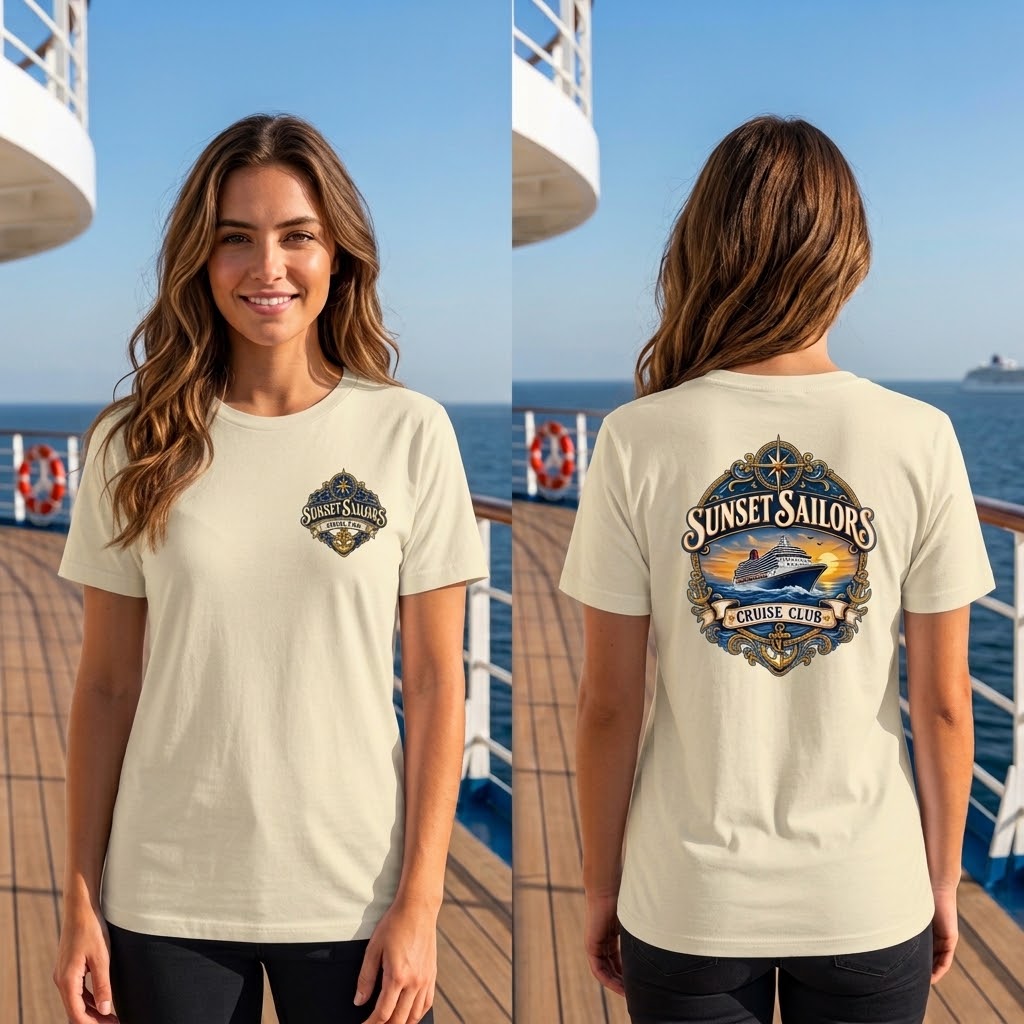 Personalized Cruise Club T-Shirt – Custom Group Name - Image 12