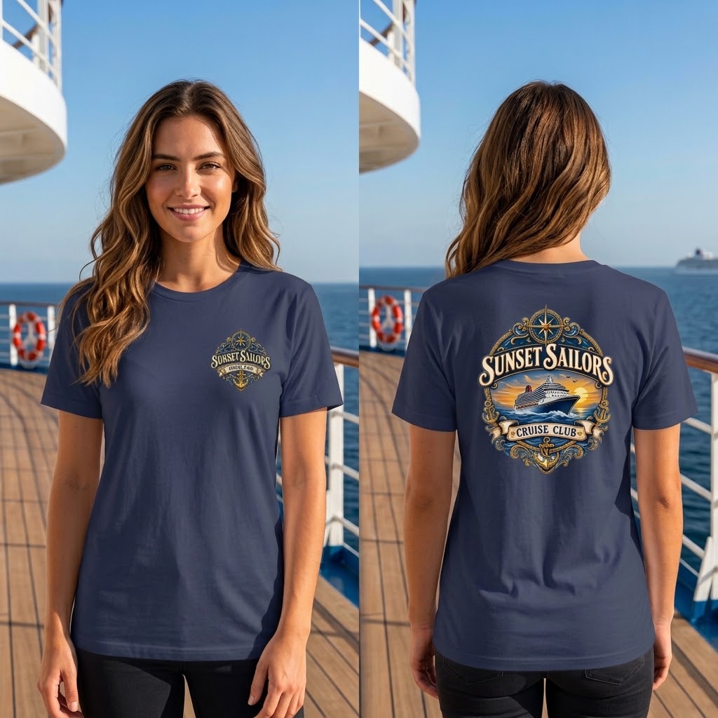 Personalized Cruise Club T-Shirt – Custom Group Name - Image 11