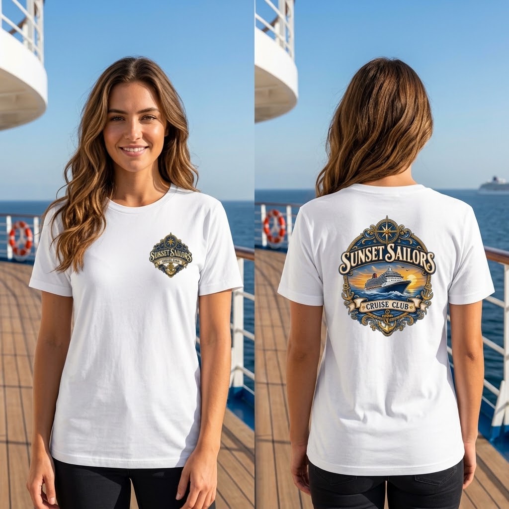 Personalized Cruise Club T-Shirt – Custom Group Name - Image 8